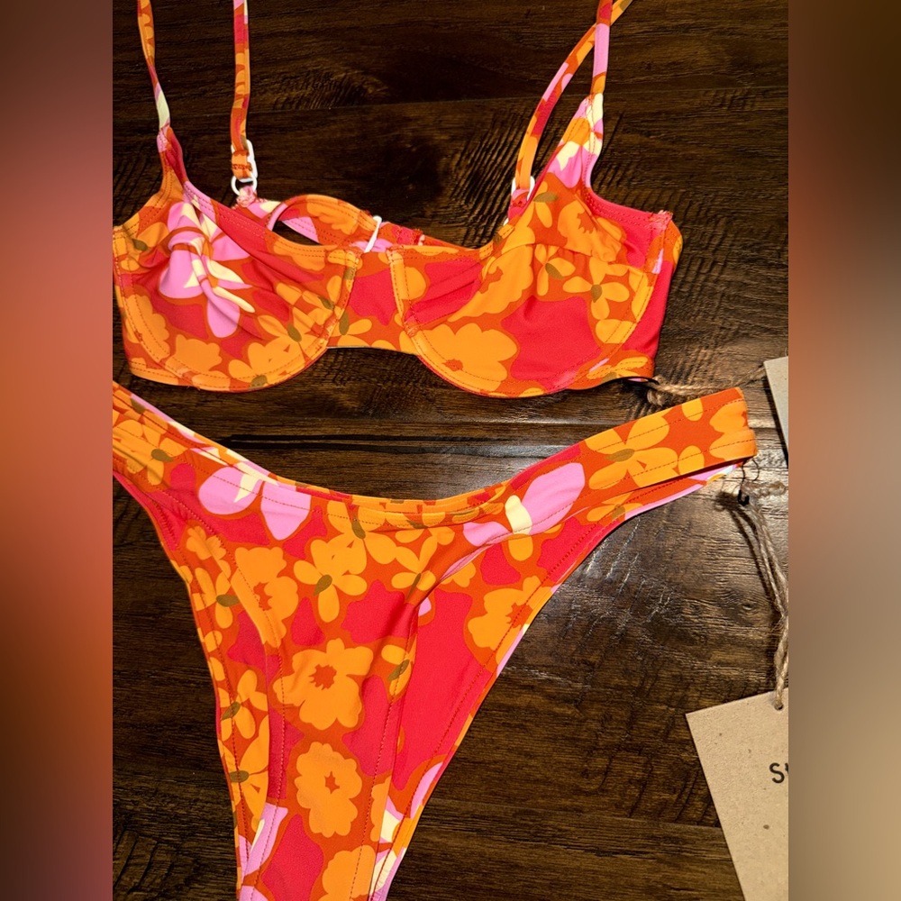 NWT‎ Stone Fox Swim Lei Lei Nola Bikini Bottoms Size XS SET - Picture 2 of 3